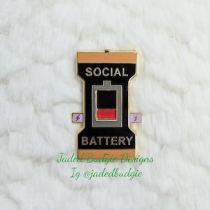 Original Social Battery Interactive Slider Pin V2