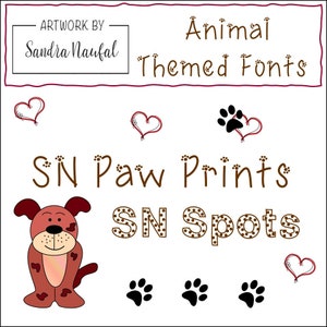 Animal Fonts