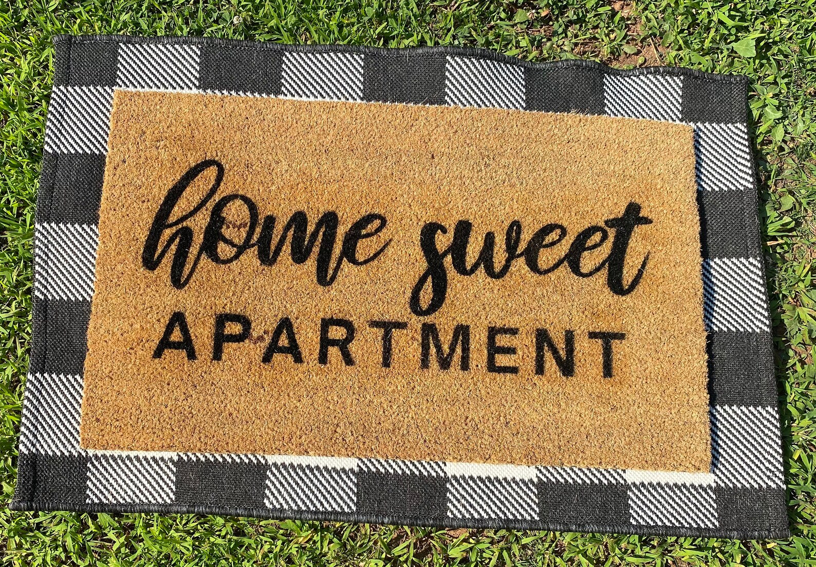 Home Sweet Apartment Doormat Custom Doormat Mat Etsy