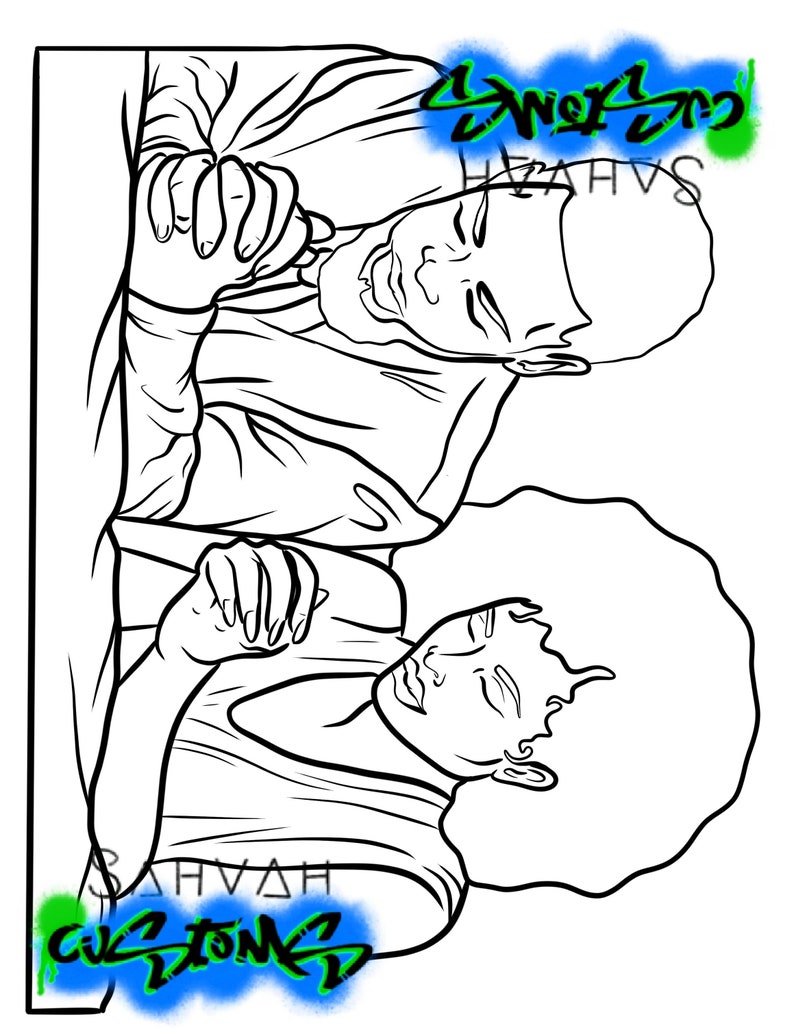 Printable 5 Coloring Pages Bundles / Paint & Sip Templates - Etsy