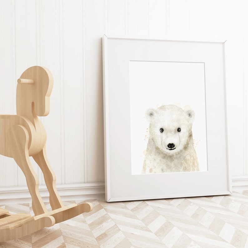Baby Arctic Animal Nursery Decor Digital Download Print Set Etsy