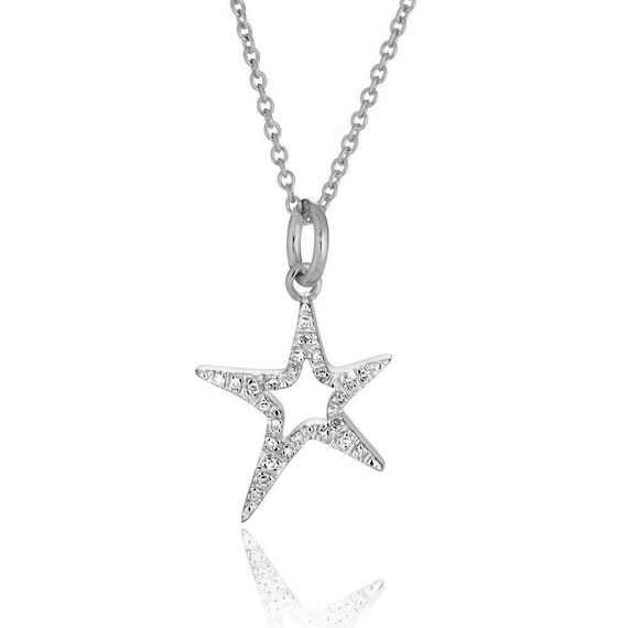 Cz star best sale necklace