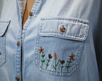 denim and flower shirts price