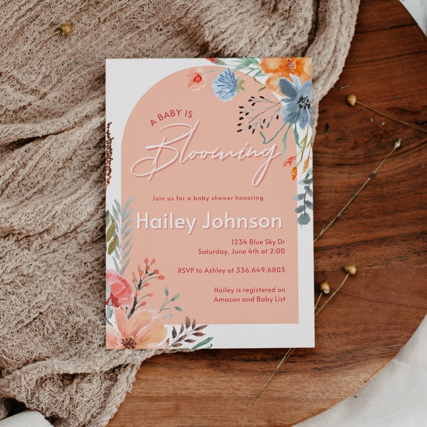 Baby is Blooming Etsy