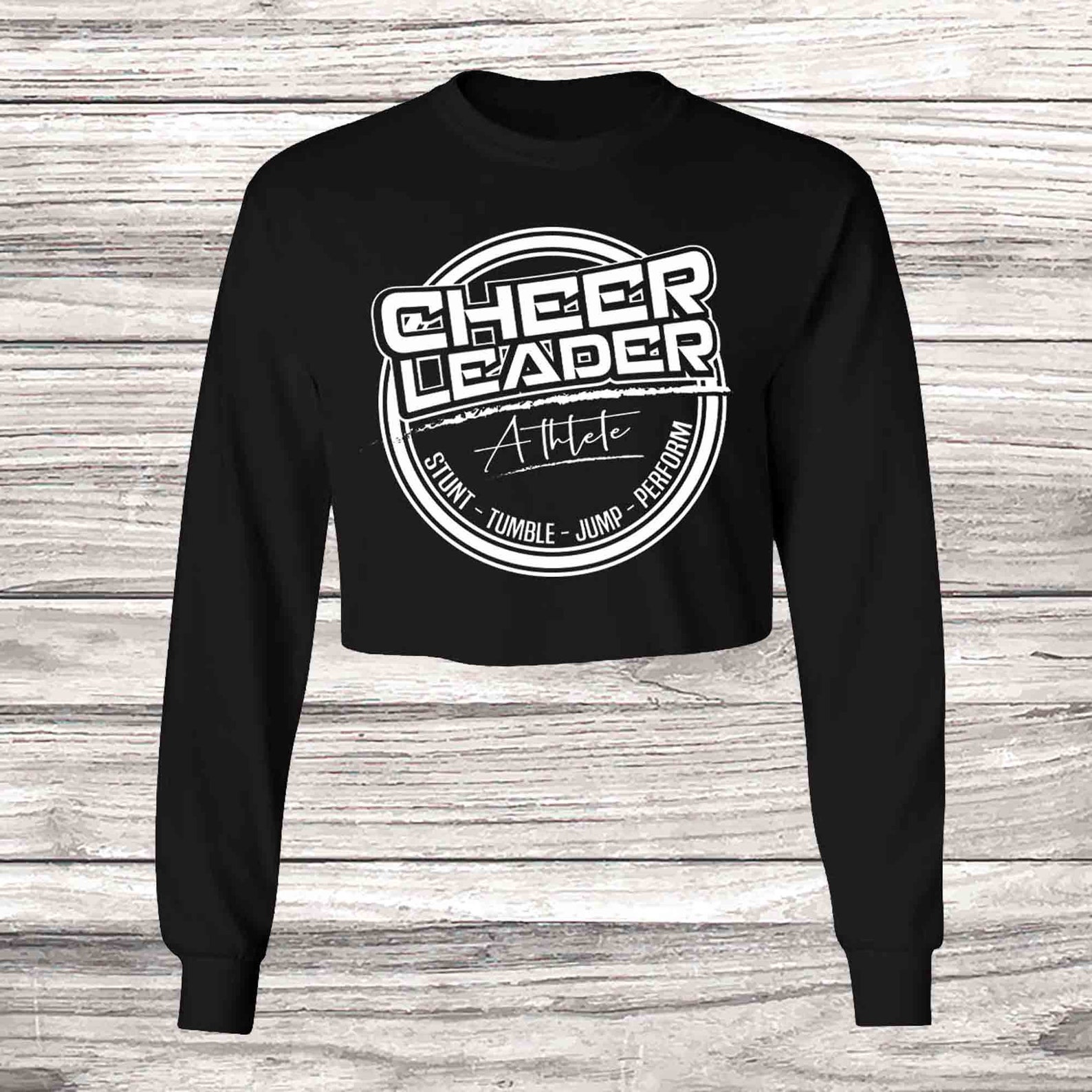 Cheerleader Long Sleeve Crop Etsy