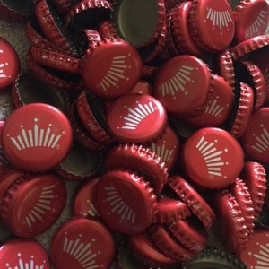 100 Budweiser-kapsyler, vridbara, inga bucklor