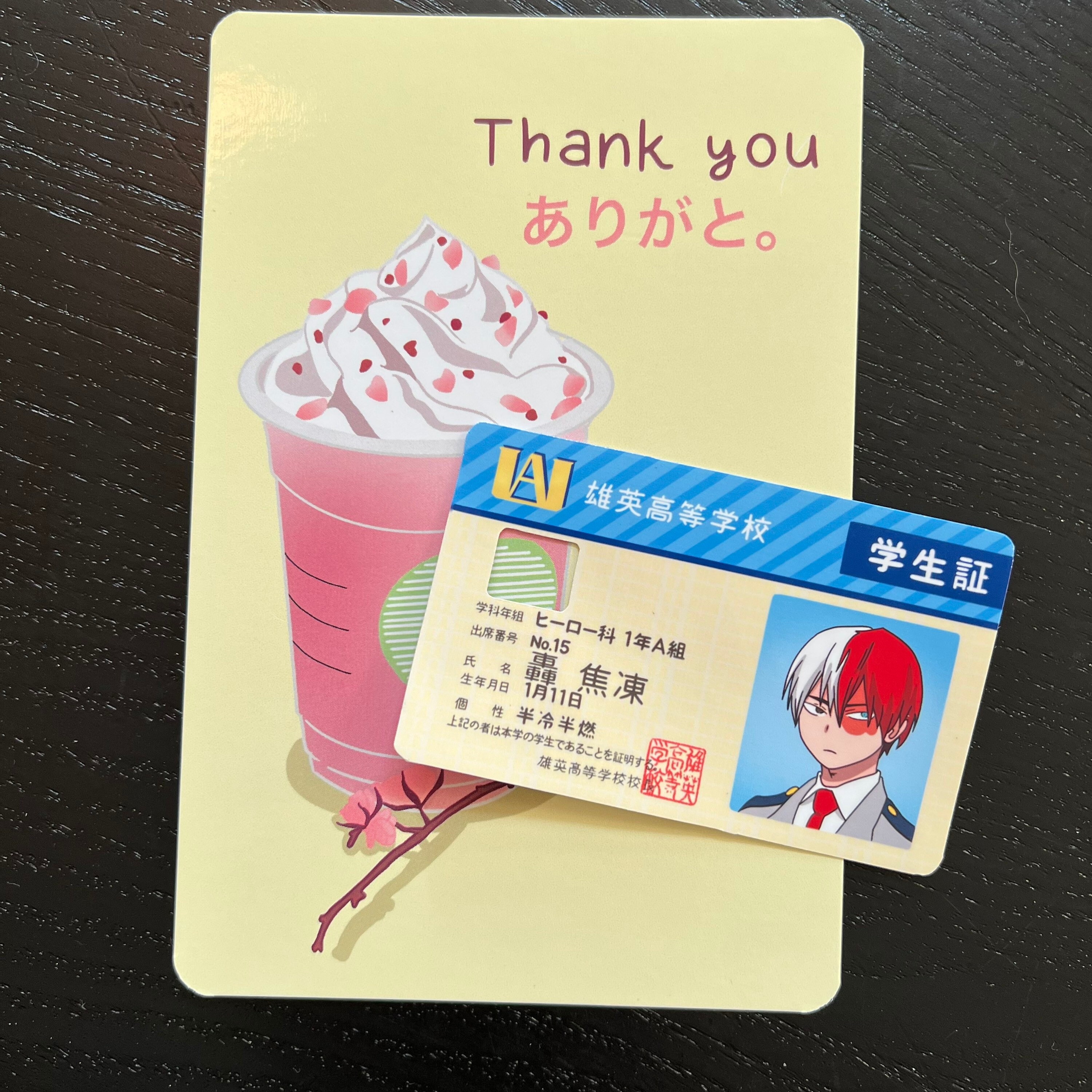 Shoto Todoroki My Hero Academia Anime Credit Debit Card Cover - Etsy