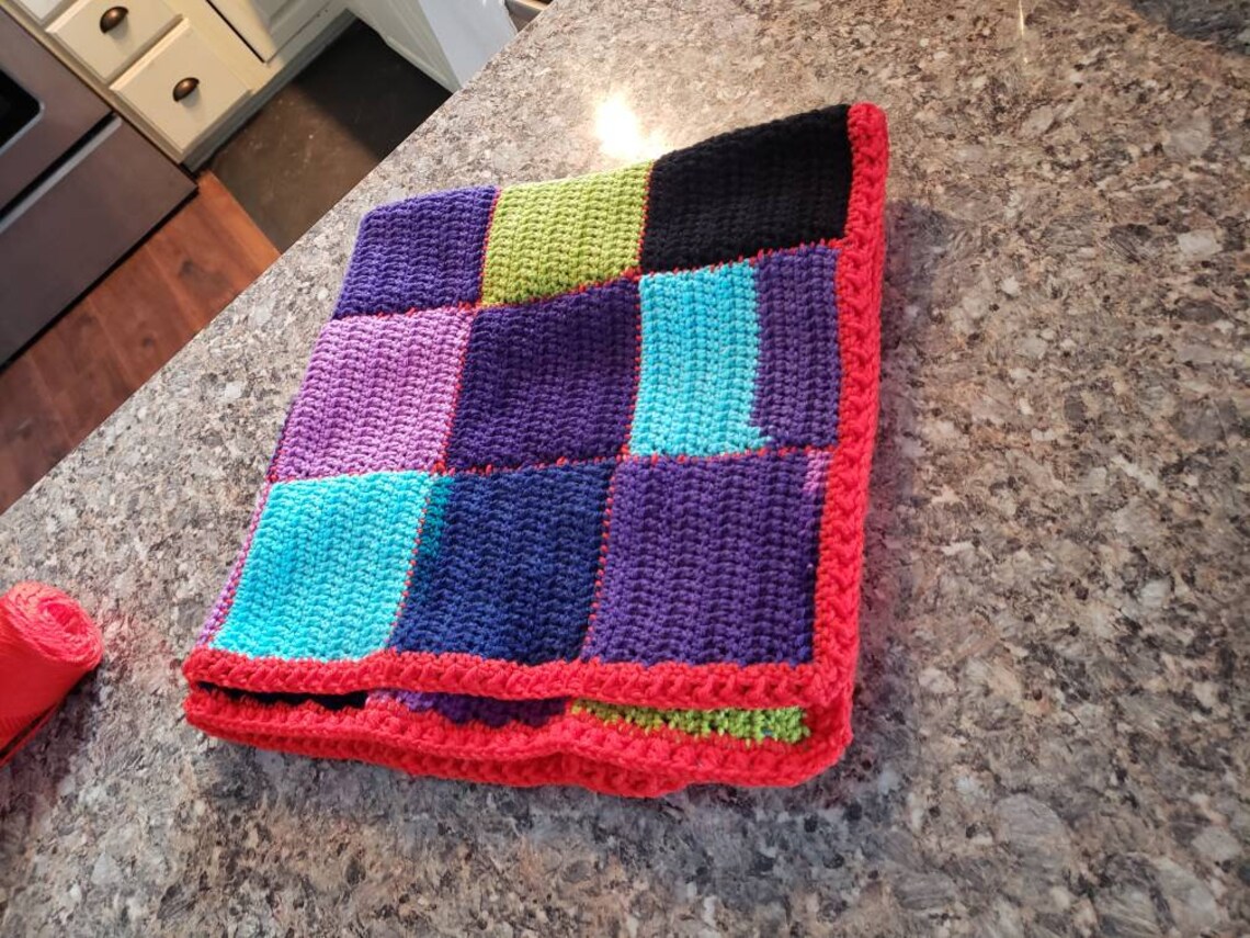 Patchwork Baby Blanket Etsy