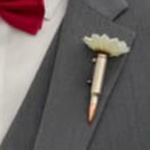 270 Winchester Bullet Pin On Boutonnière Lapel Flower Vase