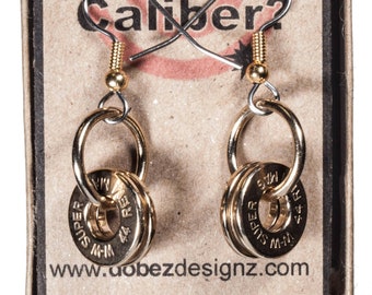 44 Magnum Gold Plated Hoops Earrings (W-W Super)