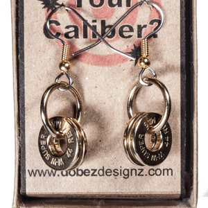 44 Magnum Gold Plated Hoops Earrings (W-W Super)