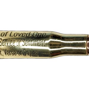 50BMG Military Funeral Urn – Handmade Memorial from Recycled Military Surplus | Personalized Bullet Keepsake for Veterans | Made in Montana,