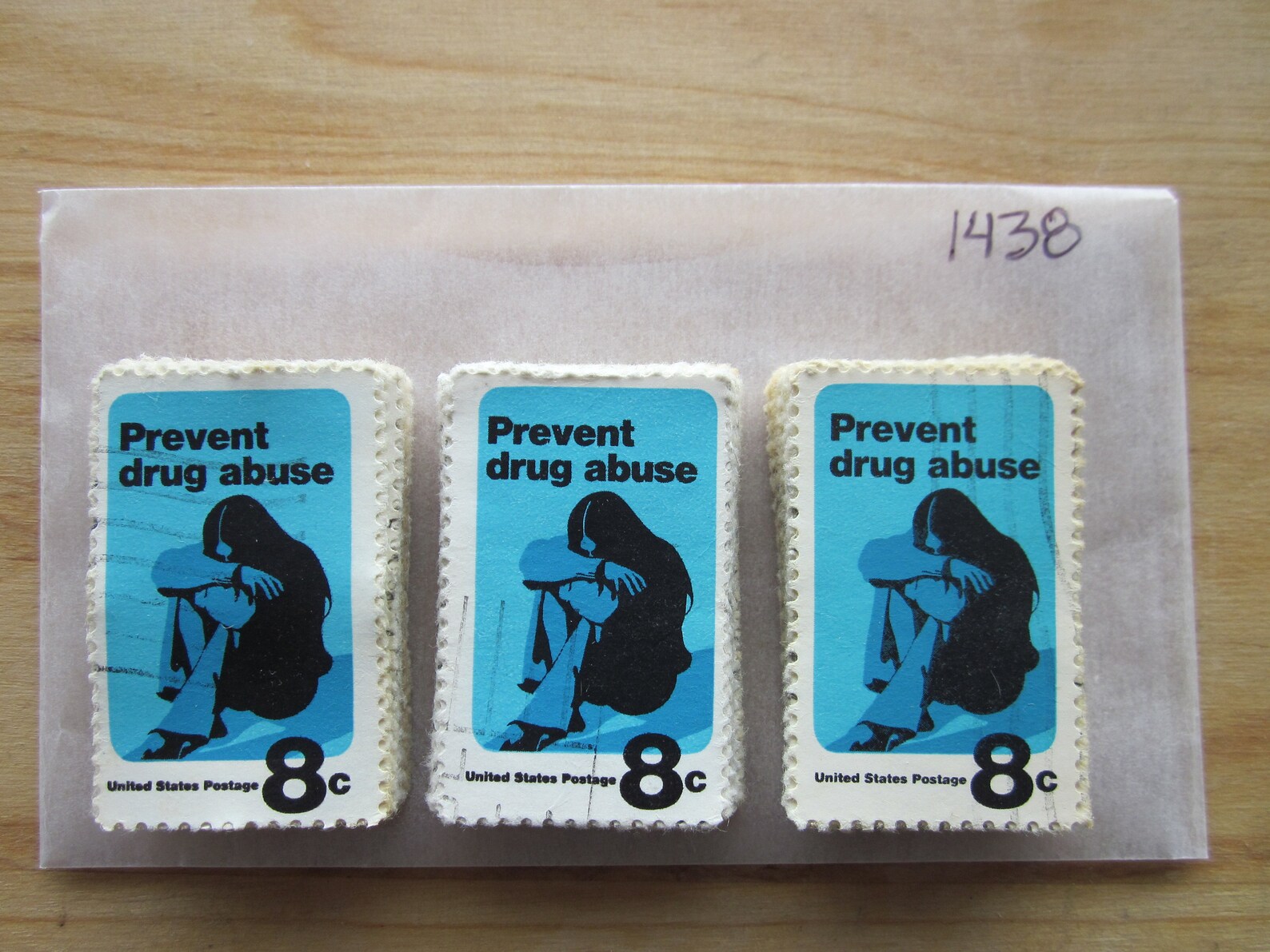 100 Used US Stamps 1438 Prevent Drug Abuse Issue See Our Etsy