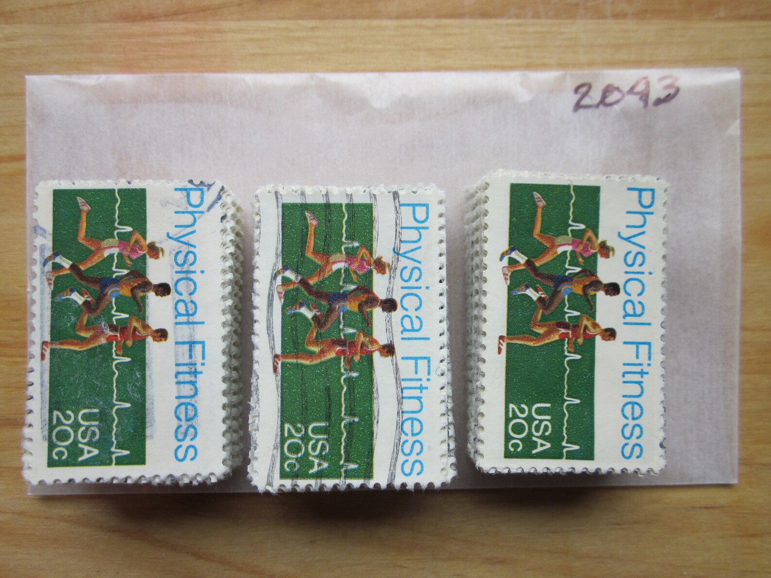 100 Used US Stamps 2043 Physical Fitness Issue See Our Other Etsy