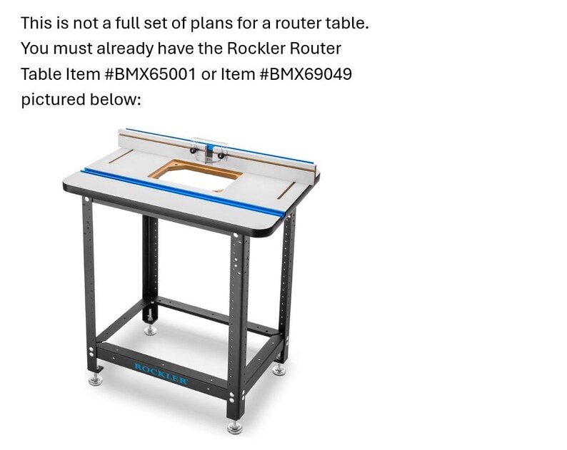 Rockler Router Table Storage Upgrade Your Rockler Router Table Plans – DIY Storage Upgrade (14 Pages ...
