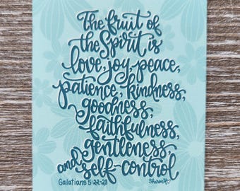 Fruit of the Spirit Galatians 5:22-23 - Refrigerator Magnet Christian Gift