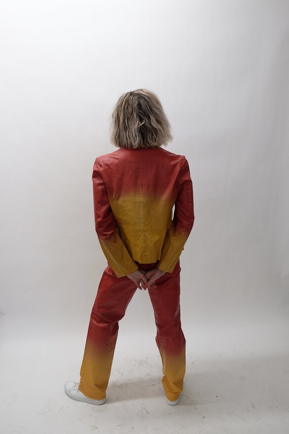 Vintage Ombre Leather Suit