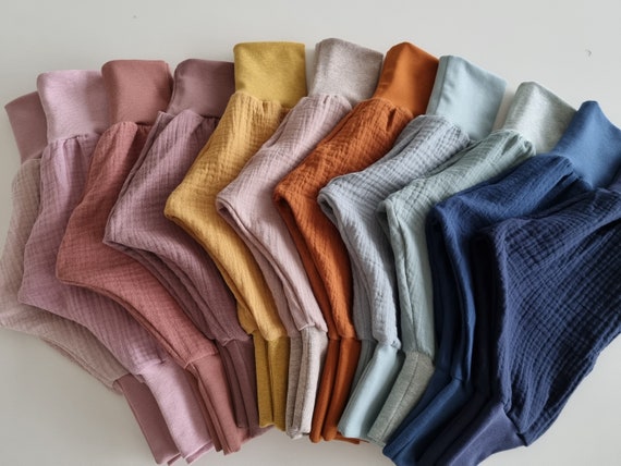 Musselinpumphose Pumphose Babyhose Musselinhose Musselinhose Baby Musselinhose Sommerhose für Kinder in 20 Farben