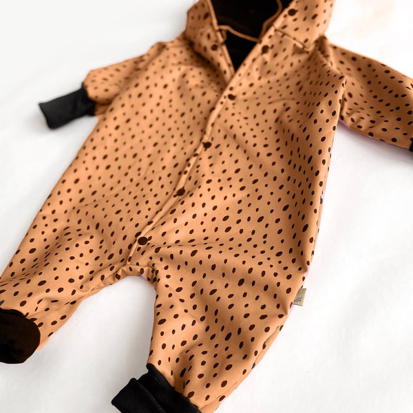 Softshell Anzug Overall Matschanzug braun Baby Kinder
