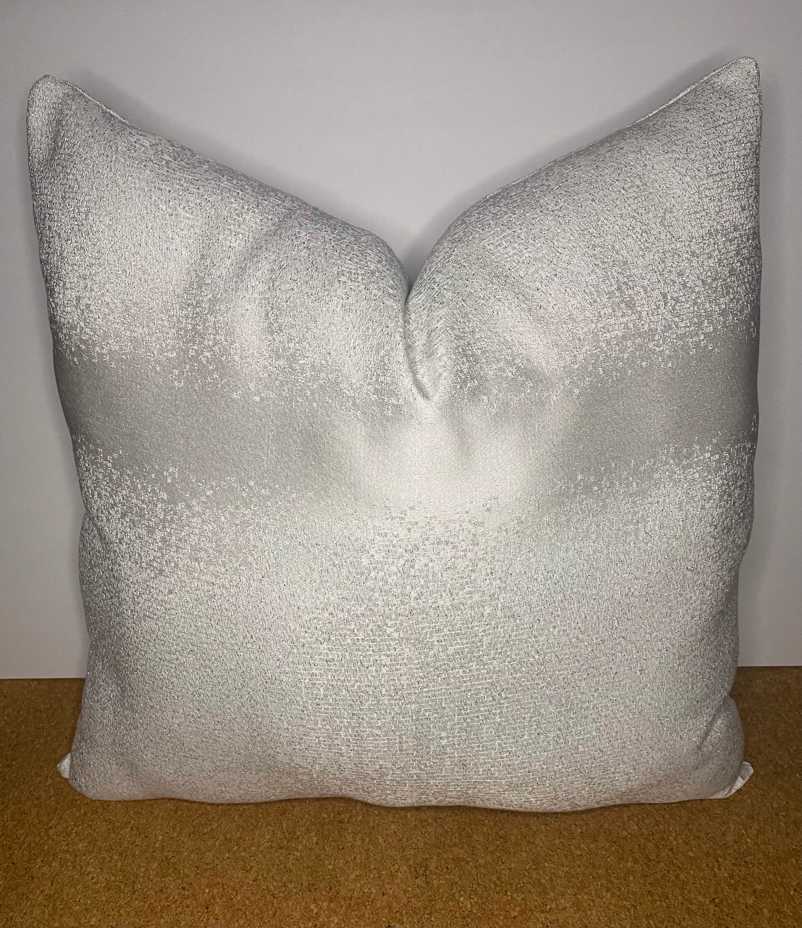 Silver PillowWhite PillowModern Decorative PillowsLuxury Etsy