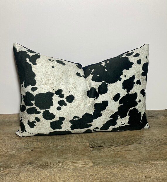 Cow print lumbar pillow hotsell