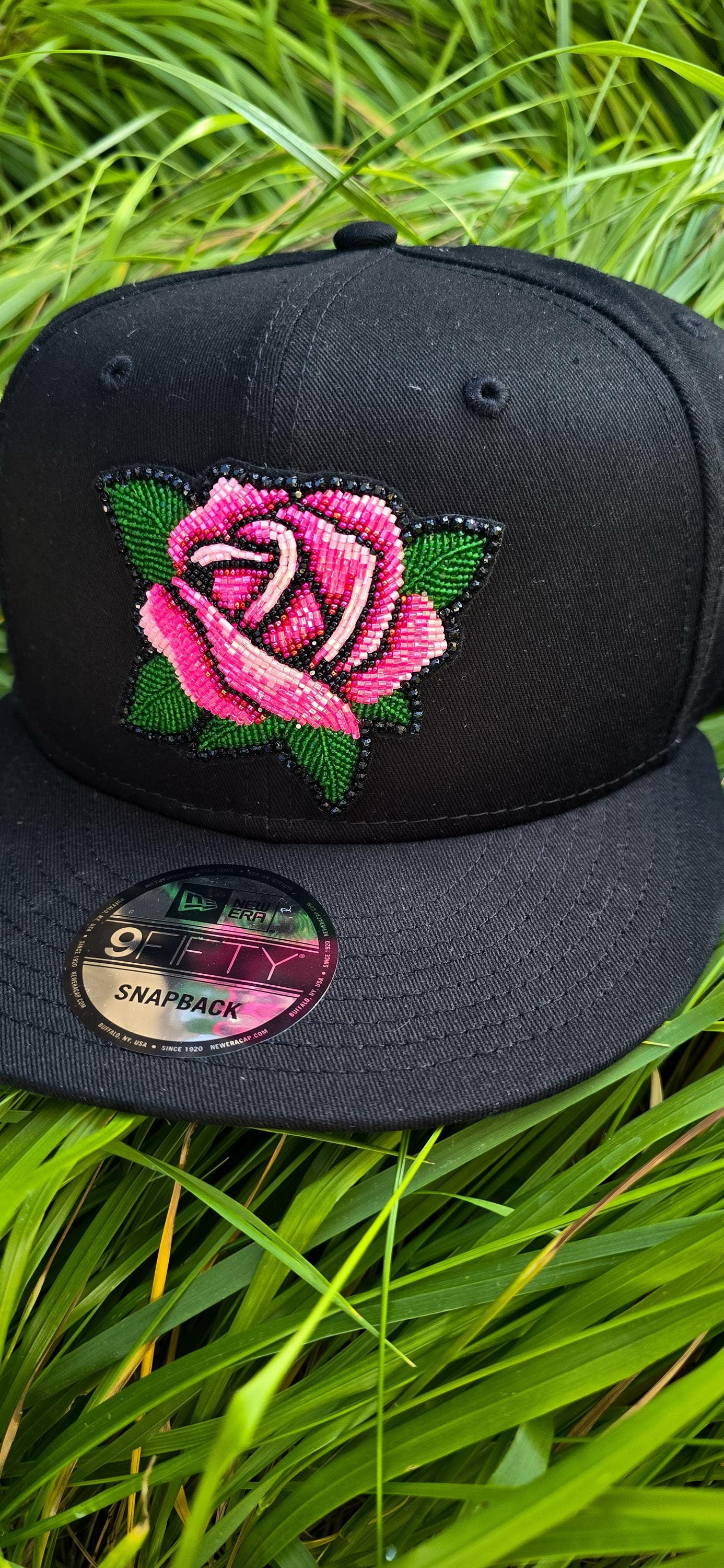 Brand New Native American Beaded Pink hat Oglala Sioux from South Dakota First attempt at regalia for  main image 3