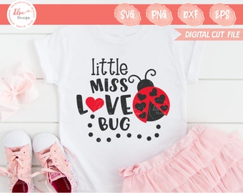 Cute T-ShirtOnesieBodysuit perfect for Valentines day or baby shower Lil Miss Love Bug ShirtOnesie