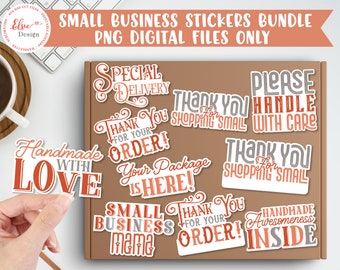 Thank You For Your Business PNG, Thank You Order Bundle, Thank You Shopping Small Labels, Thank You Envelope Seals, Packaging Labels, PNG