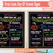 Back To School Sign svg, First Day of School svg, Last Day of School svg, Chalkboard svg, 1st Day Of School Template, UK Spelling Included 