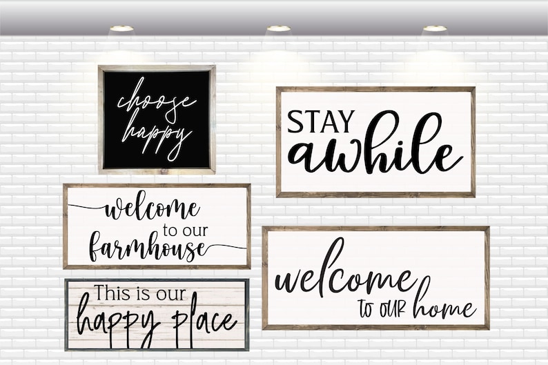 Rustic Sign Svg Farmhouse Sign SVG Bundle | Rustic Farmhouse Svg | Family Quotes Svg ...
