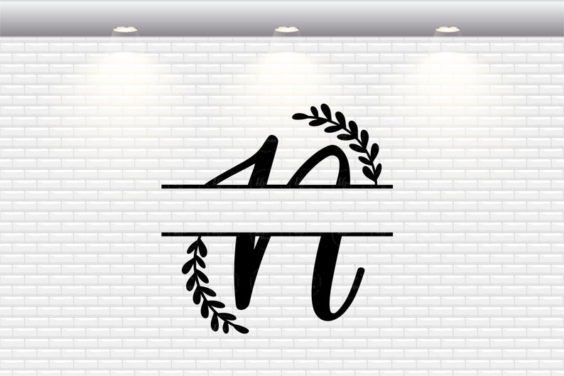 Download Handlettered Split Monogram Letter N Svg Split Letter Svg ...