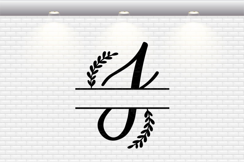 Download Handlettered Split Monogram Letter J Svg Split Letter Svg ...