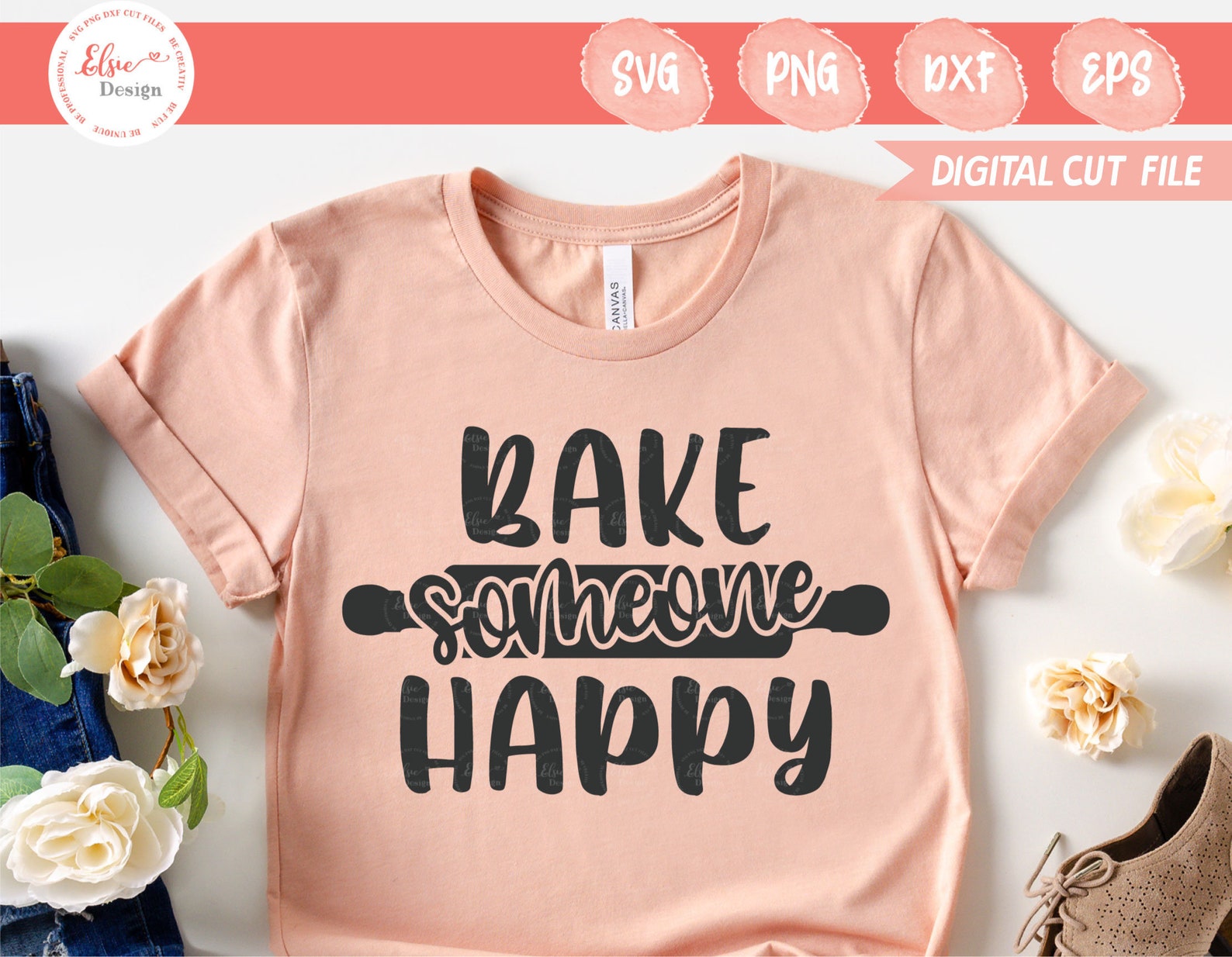 Bake Someone Happy Svg Kitchen Svg Potholder Svg Oven Mitt Etsy