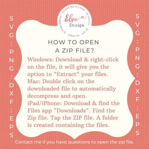 Puede incluir: Un gr&aacute;fico rosa y blanco con el texto "&iquest;C&oacute;mo abrir un archivo ZIP?" e instrucciones sobre c&oacute;mo abrir un archivo ZIP en Windows, Mac, iPad y iPhone.