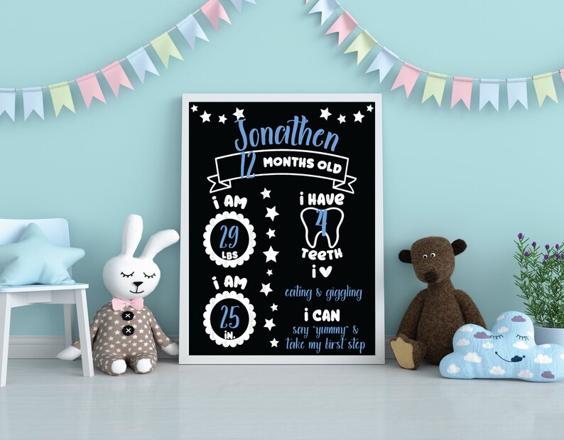 Download Baby Milestone SVG Milestone Board Baby Months svg Baby | Etsy