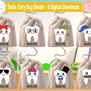 Fada do Dente SVG | Svg do dente | Bolsa Fada do Dente Svg | Sinal de quarto de criança Svg | Pacote Svg da Fada dos Dentes | DXF, PNG para Cricut e Silhueta