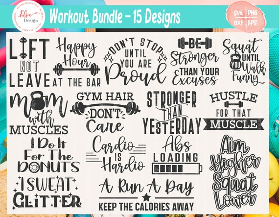 Download Workout Svg Bundle Fitness Svg Gym Svg Weight Lifting Etsy PSD Mockup Templates