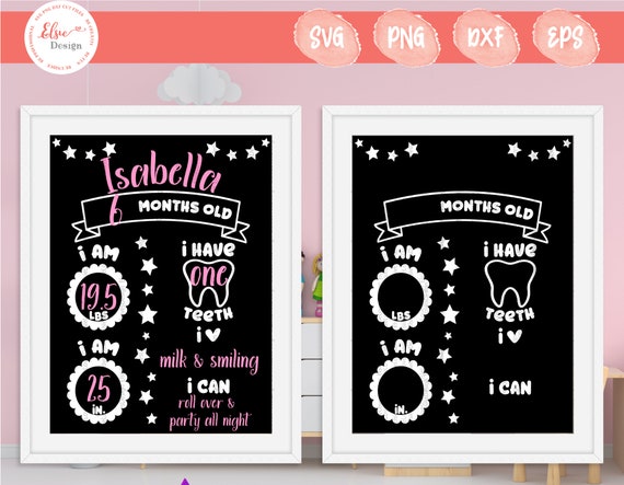 Download Baby Milestone SVG Milestone Board Baby Months svg Baby | Etsy