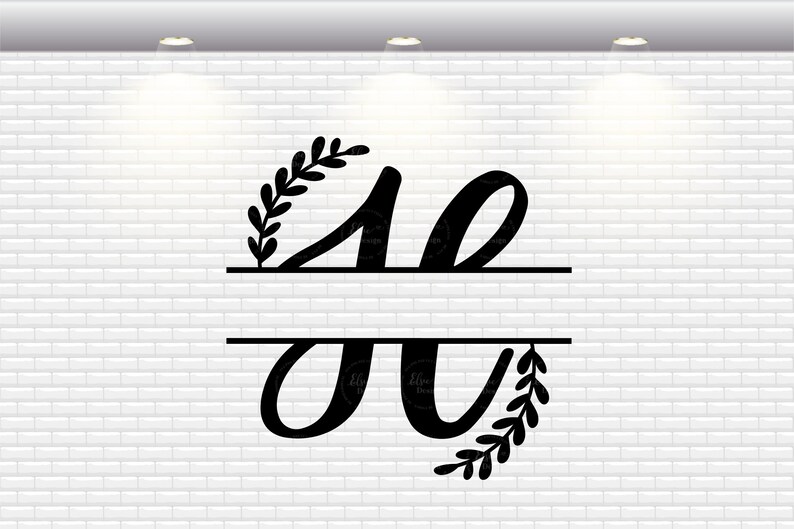 Download Handlettered Split Monogram Letter H Svg Split Letter Svg ...