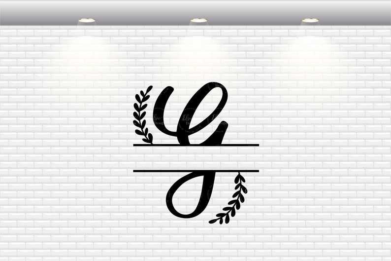 Download Handlettered Split Monogram Letter G Svg Split Letter Svg ...