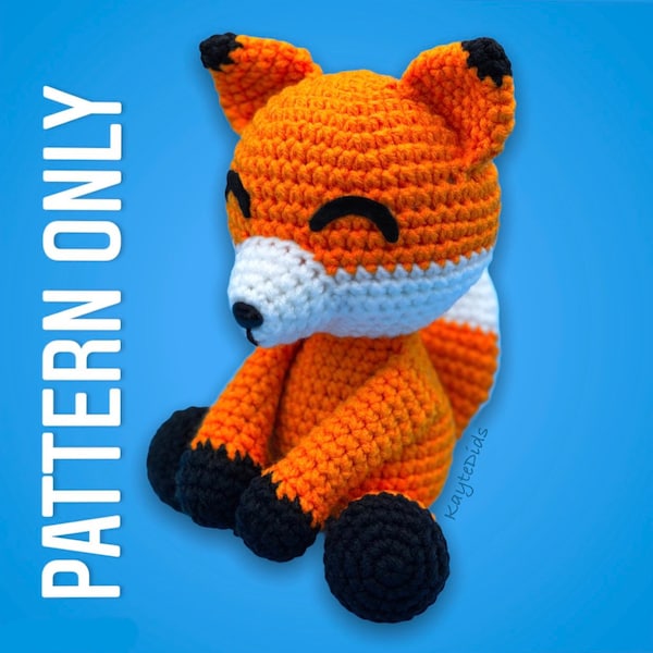 PATTERN Hatching Fox, pdf crochet pattern