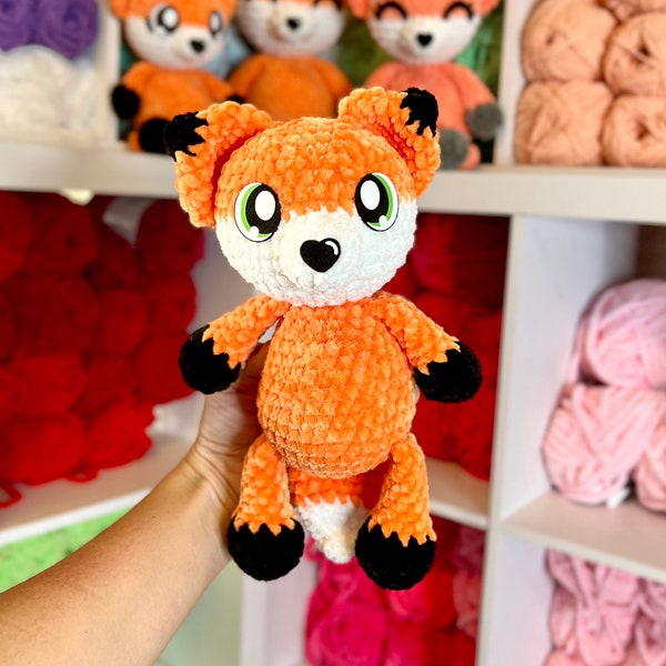 Low Sew Fox PDF, Crochet pattern Only