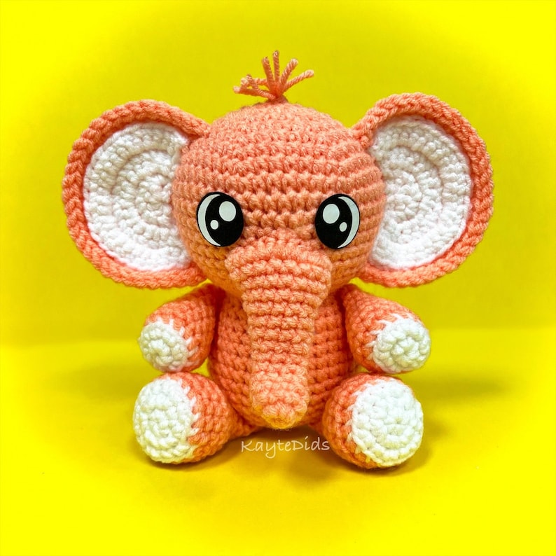Hatching Elephant crochet pattern, pdf download image 2