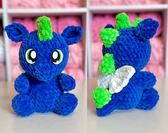 Itty Bitty Baby Dragon/Dino PDF Patron au crochet uniquement