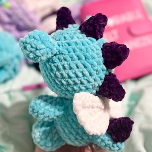 Itty Bitty Baby Vol 1 PDF crochet pattern Dragon, Dino, Unicorn & Pegasus image 6