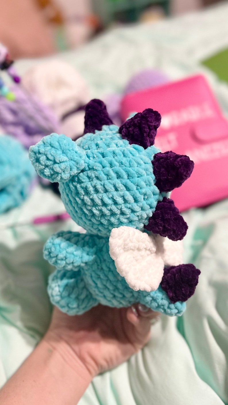 Itty Bitty Baby Vol 1 PDF crochet pattern Dragon, Dino, Unicorn & Pegasus image 6