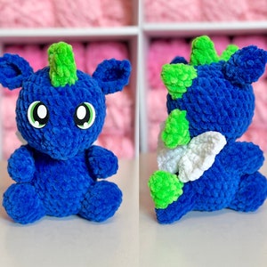 Itty Bitty Baby Vol 1 PDF crochet pattern Dragon, Dino, Unicorn & Pegasus image 3