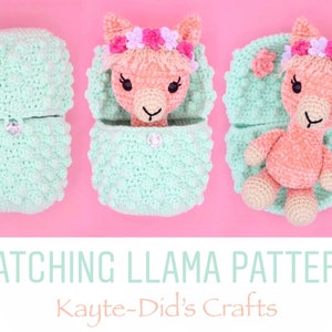 Hatching llama w/ Cactus egg mod pdf, crochet llama pattern, crochet pdf image 1