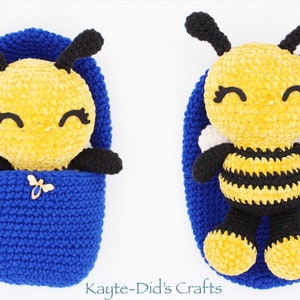 Hatching BumbleBee crochet pattern, bee pattern