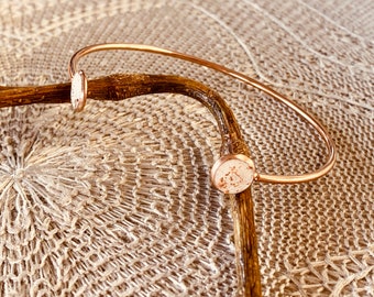 Armreif Roségold, Betonschmuck Armband, Boho Ethno Schmuck Armschmuck